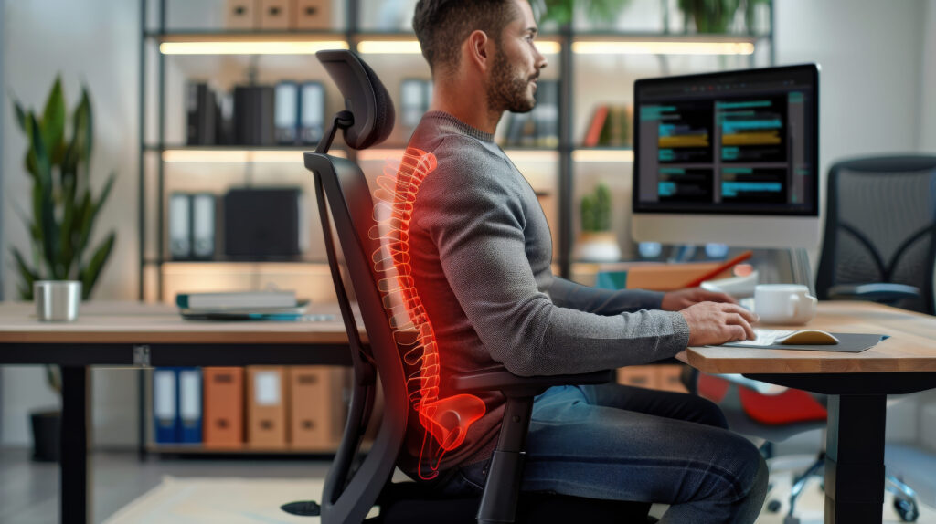 man-office-setting-with-highlighted-spine-showcasing-importance-ergonomic-seating